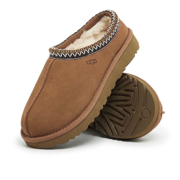 UGG Tasman Chestnut Classic Slipper Suede Flats | Men’s 12 | NEW main image 11